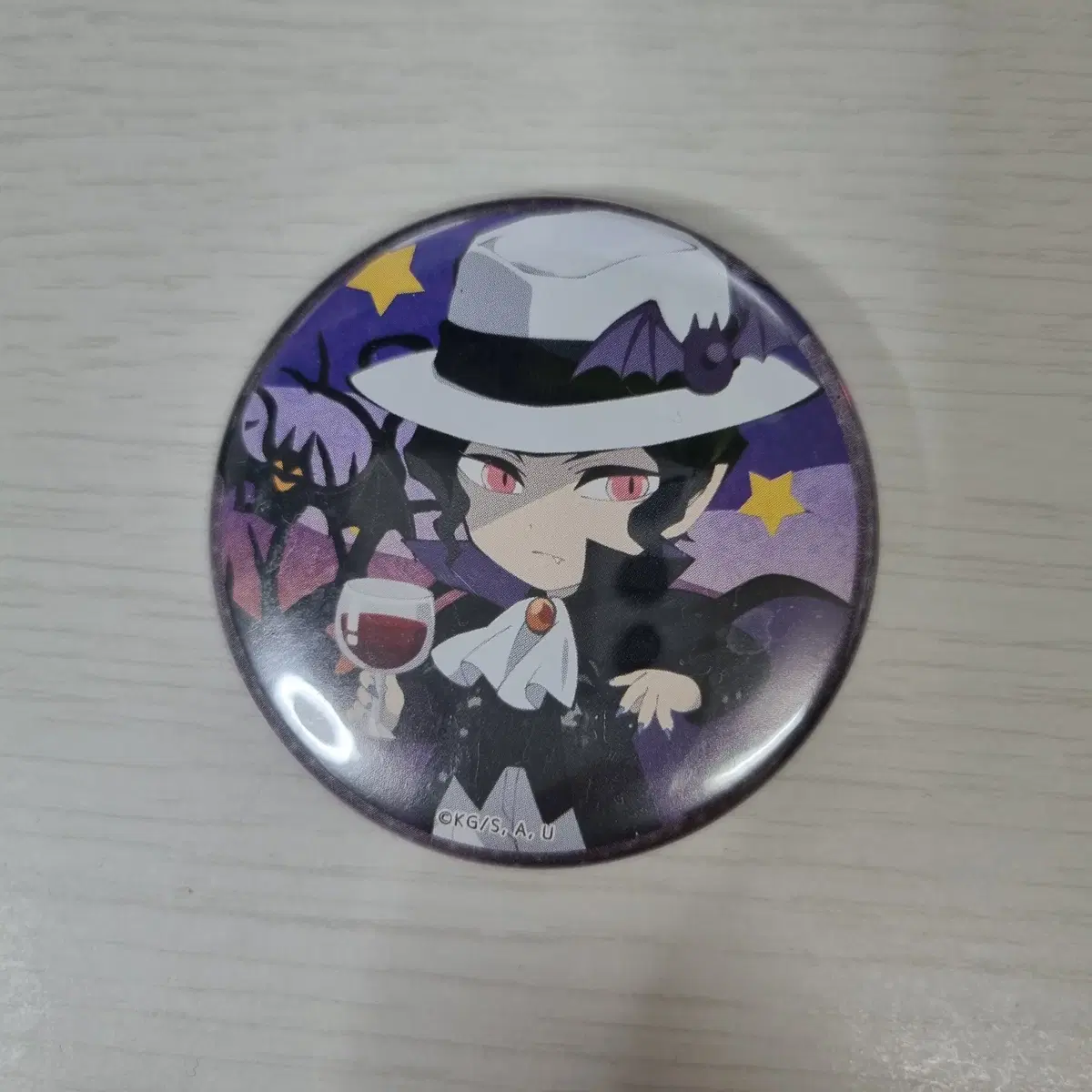 Demon Slayer Earblade Muzan Halloween Vampire Canvas Badge