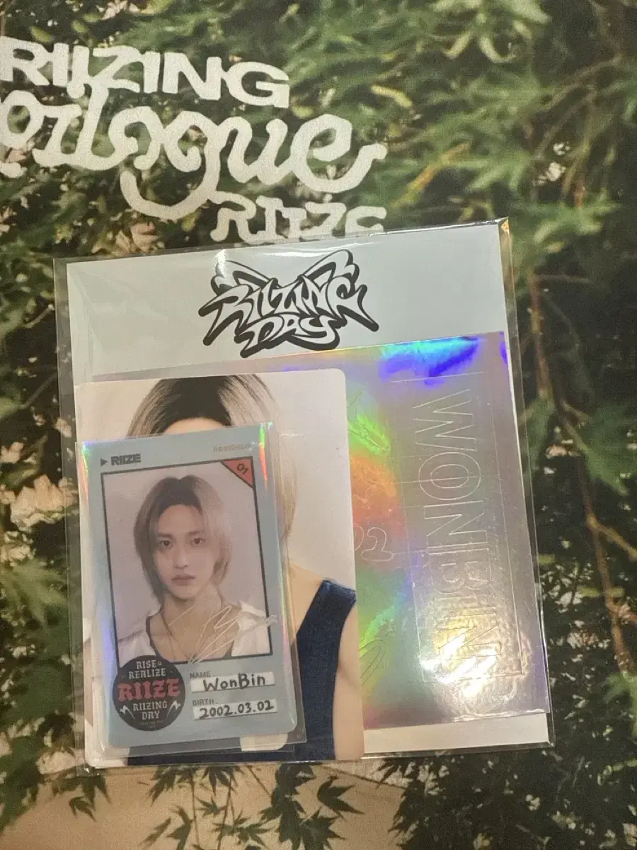 Rize wonbin ID card + sticker WTS