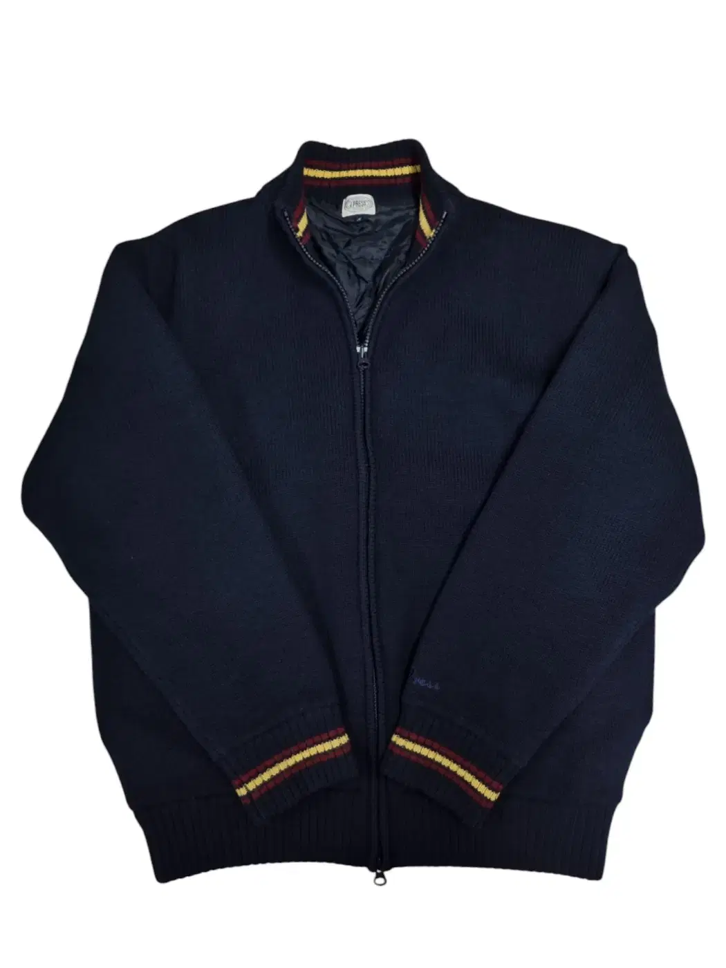 J.PRESS Navy quilted knit jacket BloomersM