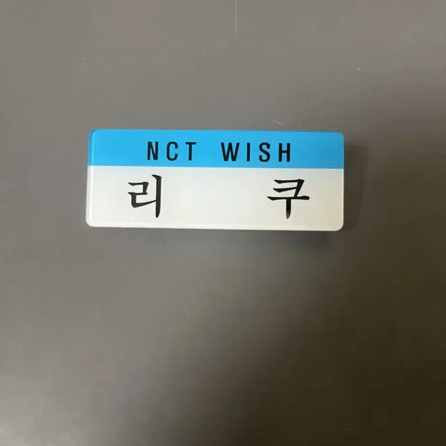 nct wish 엔시티 위시 리쿠 명찰