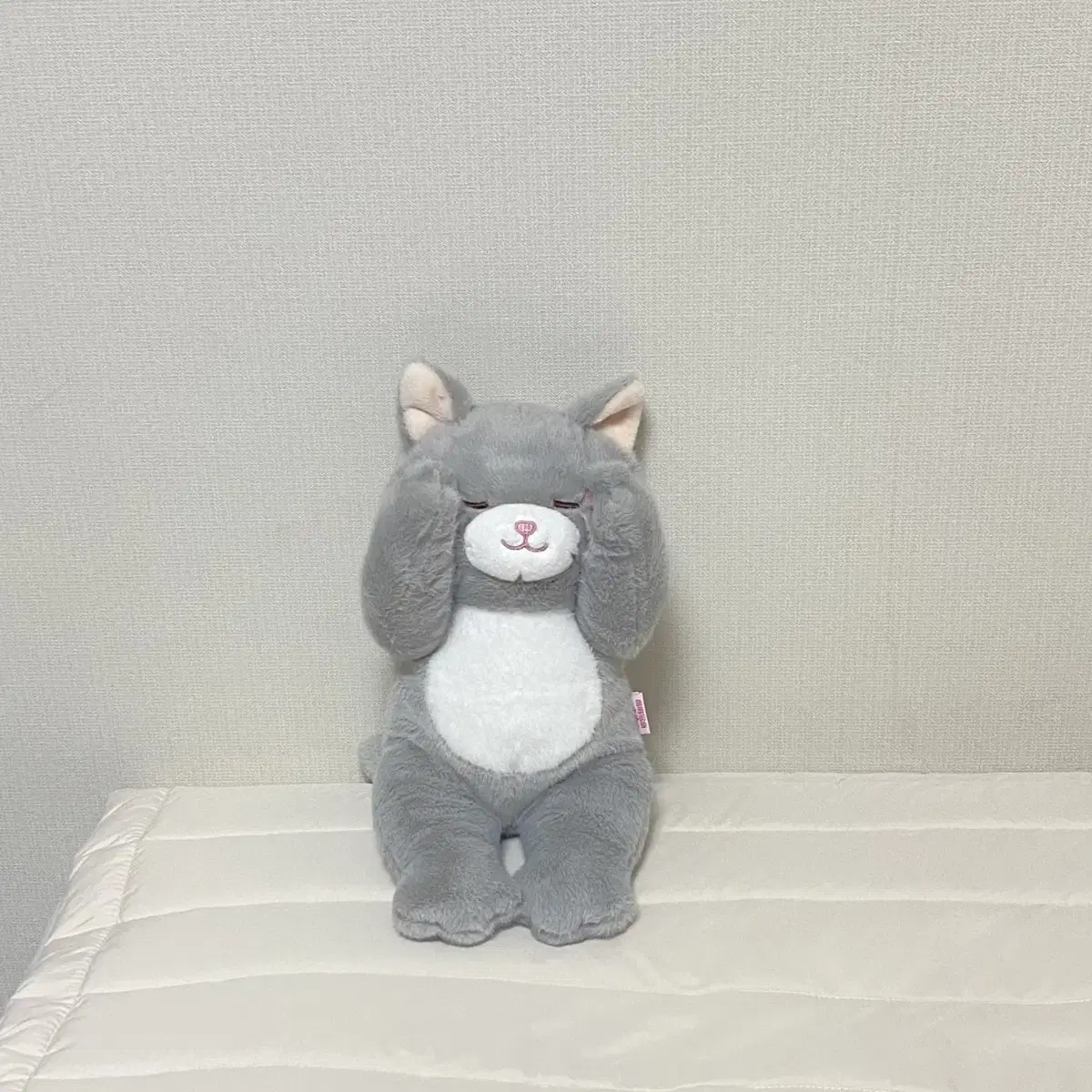 Shy blindfolded cat medium 30cm doll