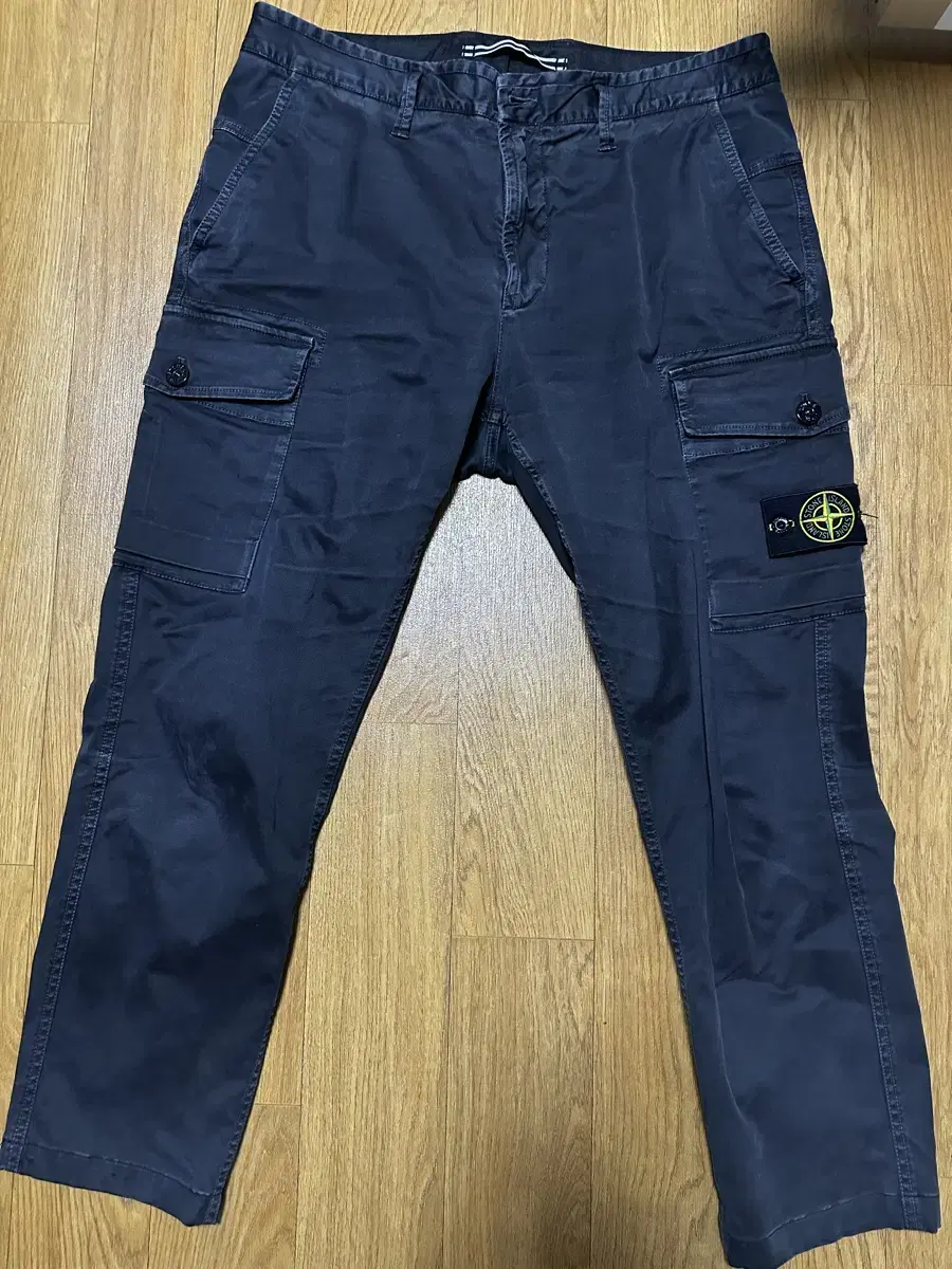 StoneIslandWaffenBlackCargoPants34