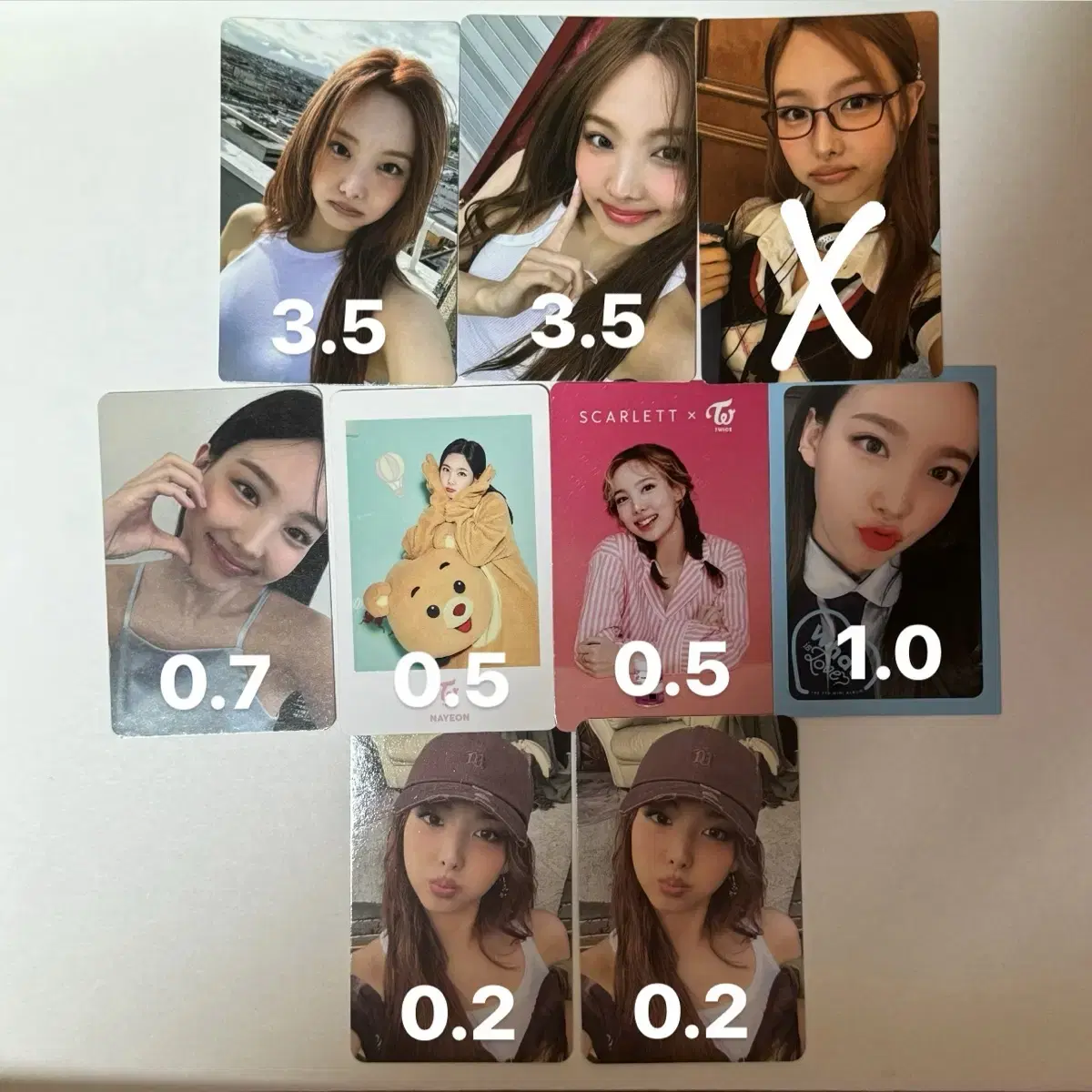 Twice nayeon jeongyeon momo sana jihyo mina dahyun chaeyoung tzuyu photocard wts Sold