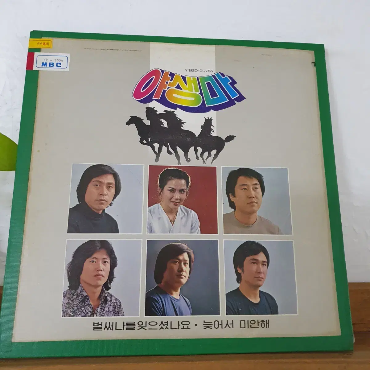 야생마 LP 1981  장계현템페스트.훈이와슈퍼스타.무지개가족노래