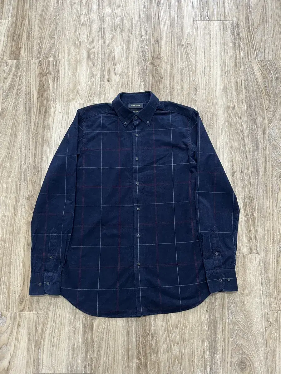 100% Massimo Dutti corduroy check shirt