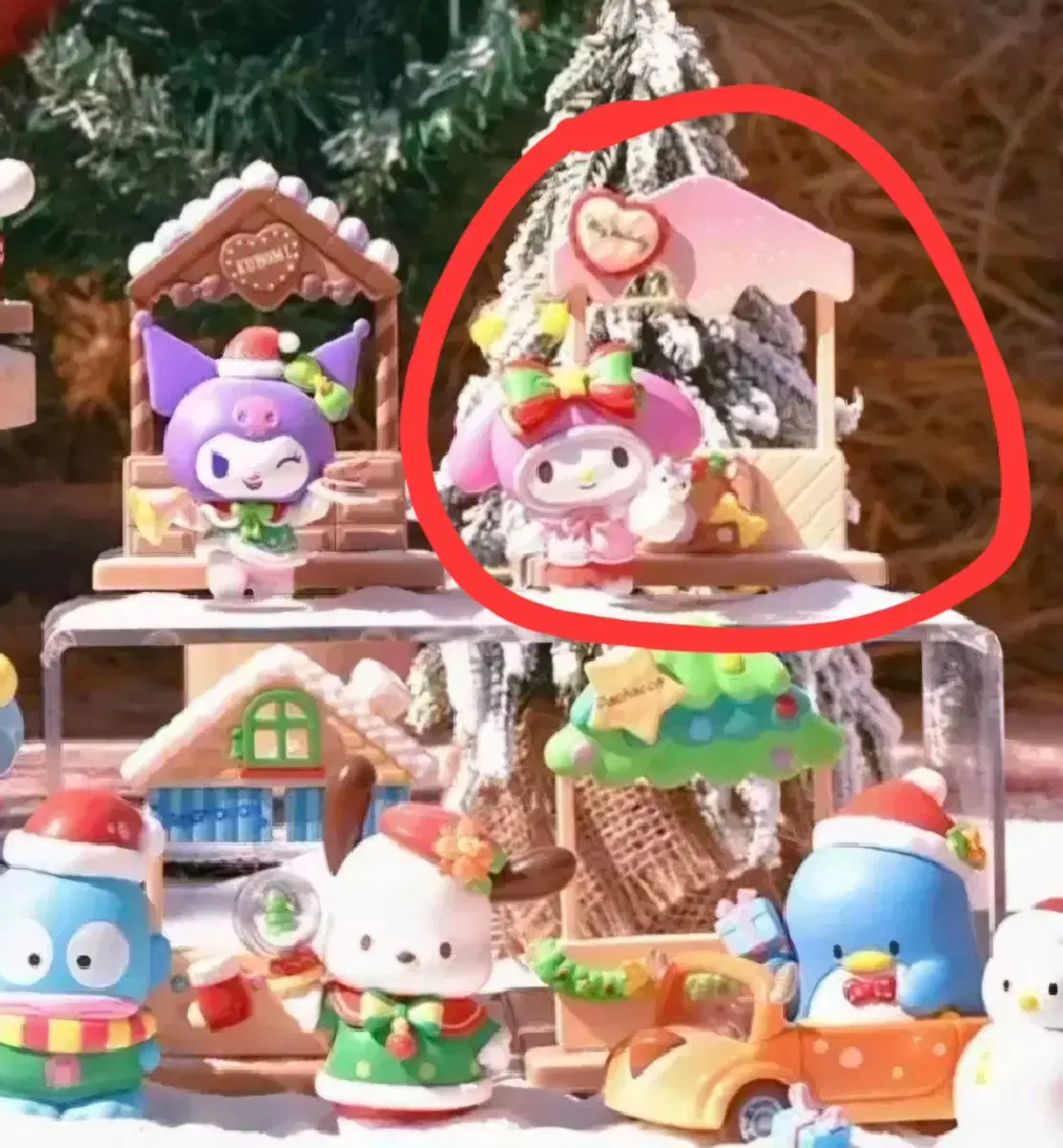 My Melody Christmas Market Figures Gacha