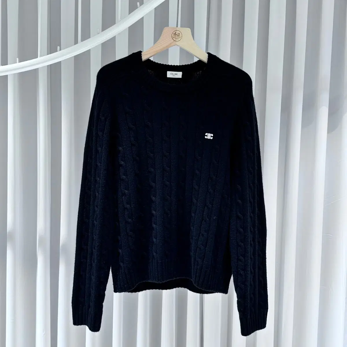 Seline Cable Cashmere Knit Black / XL