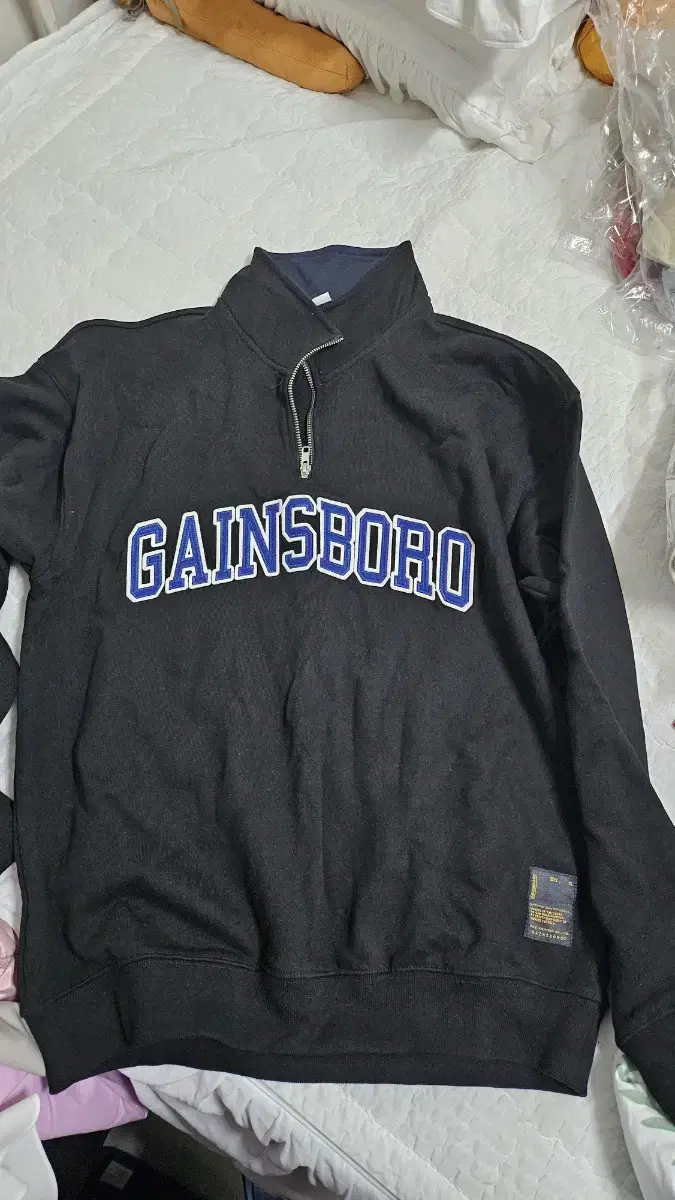 Gainsboro Half-Zip Up Man to Man