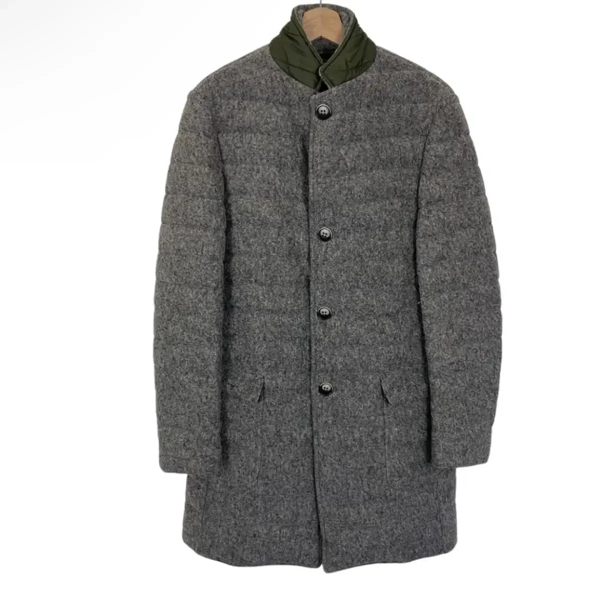 Il Corso Vintage Italian Grey Wool Midi Coat Jacket