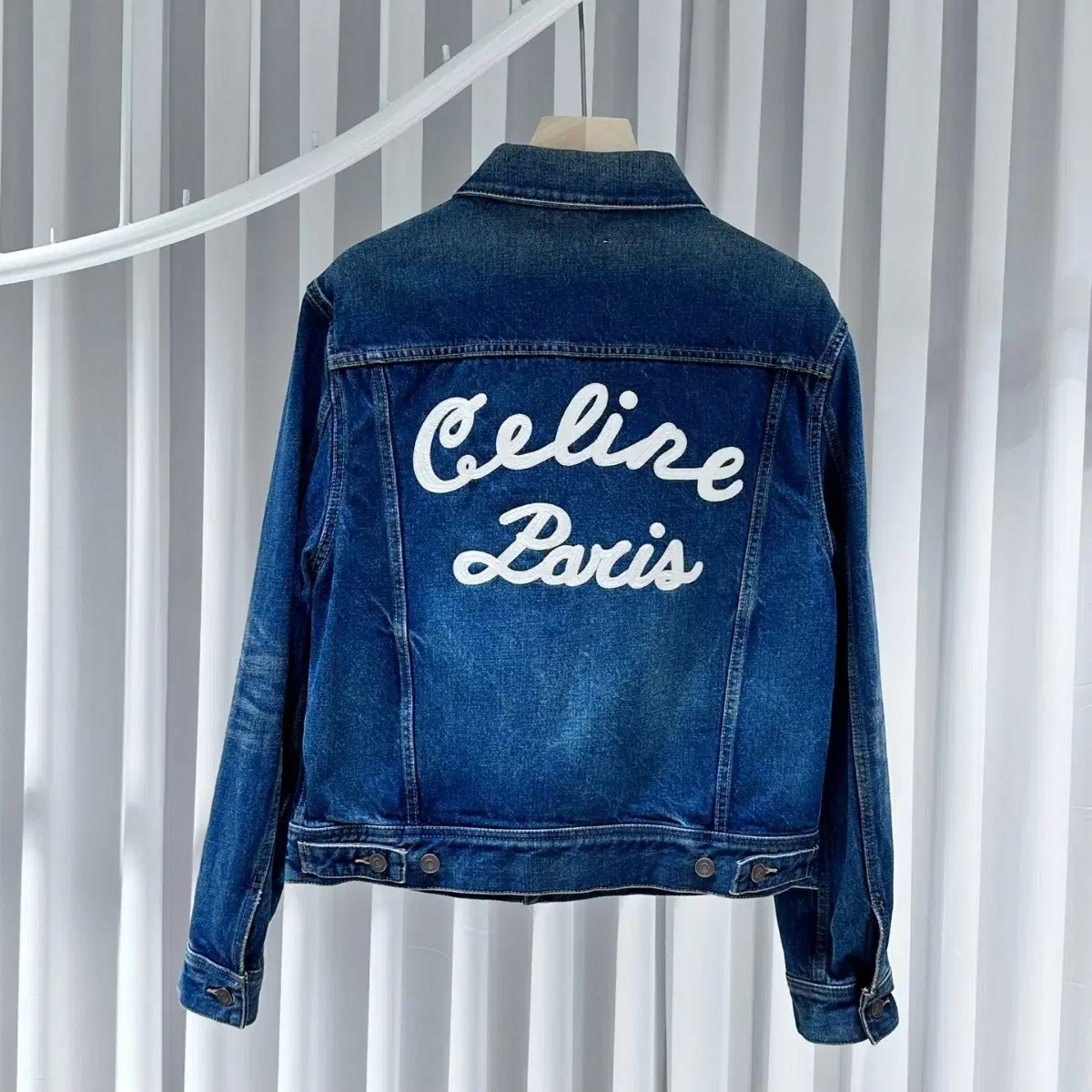 Seline Back Logo Tracker Jeans Jacket / L