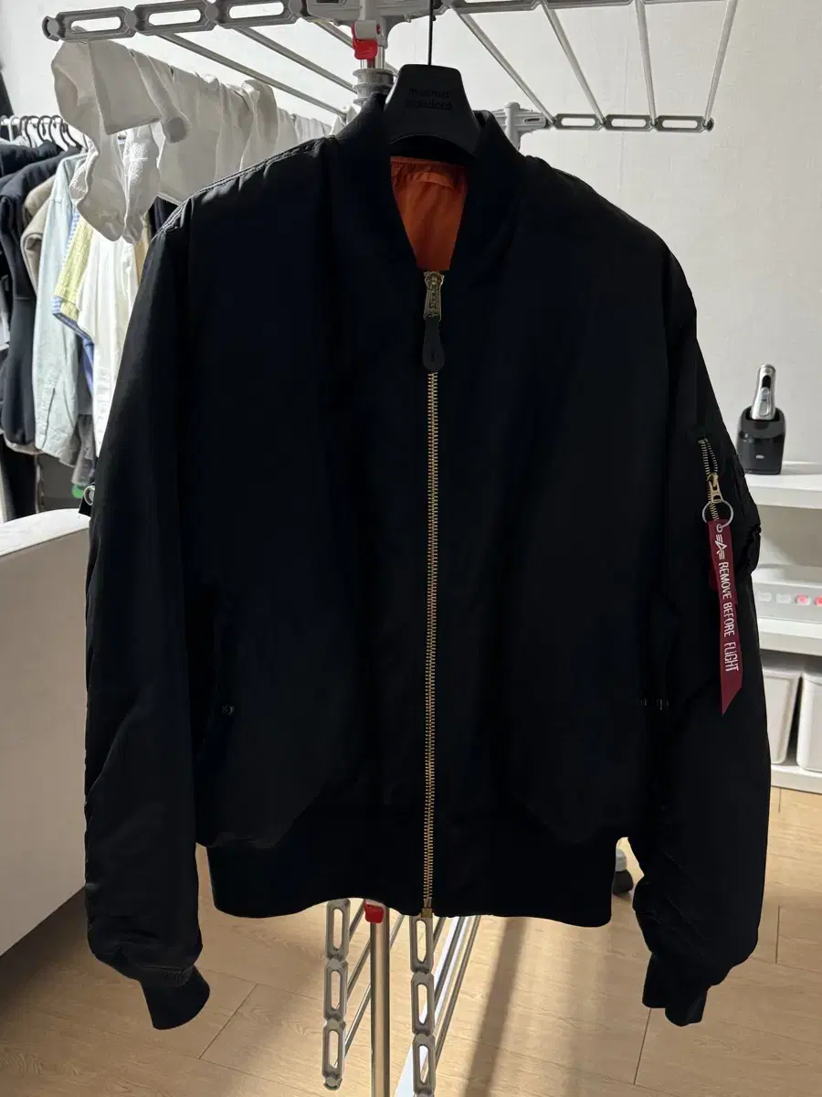 alpha industries ma-1 black xl