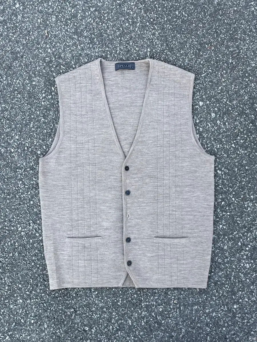 Speald beige 울100% Kint Vest