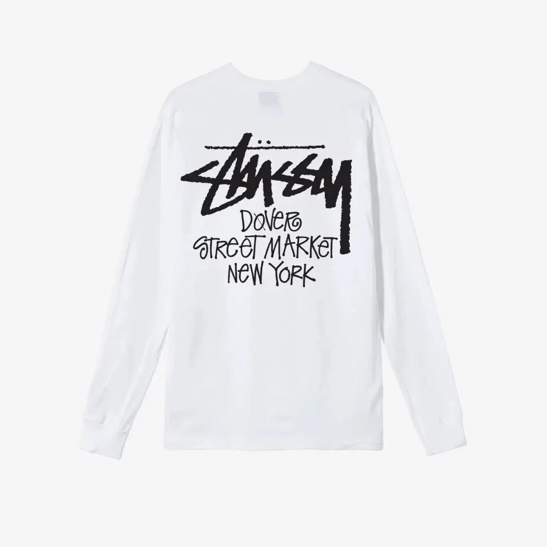 Stussy White Long Sleeve Dover Street MarketNew York White Long Sleeve Tee XL