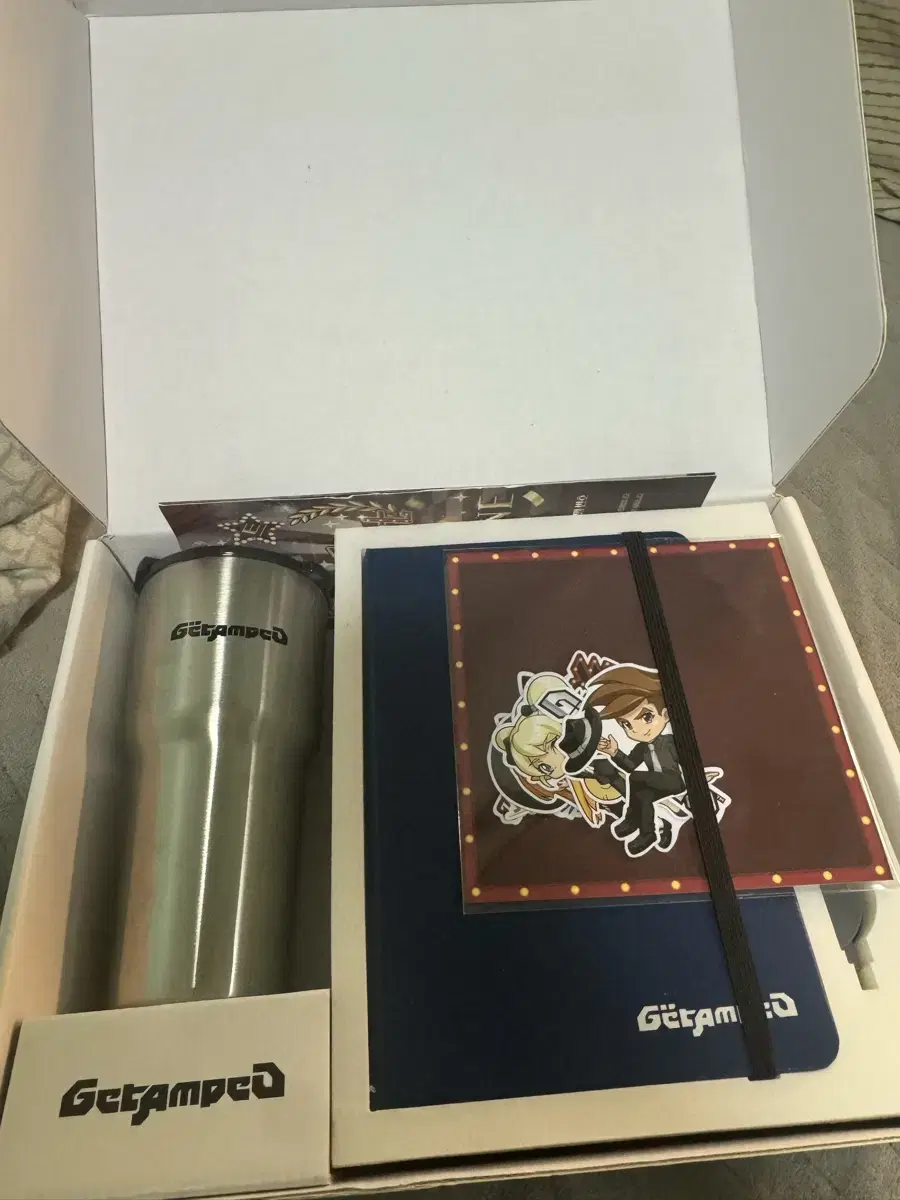 Get amped 21st anniversary free zone package (tumbler, diary, ballpoint pen, stickers) sells