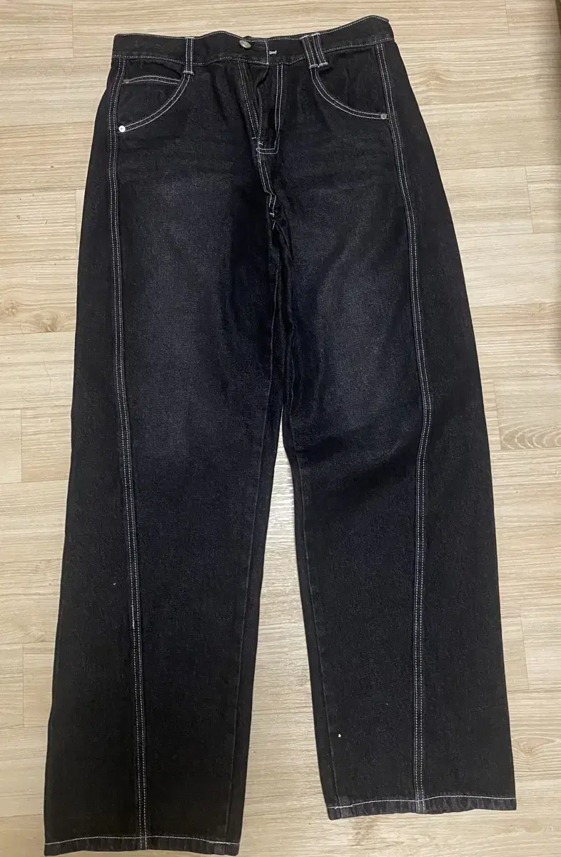 데케트 Curved Wide Jeans DCPT033Black