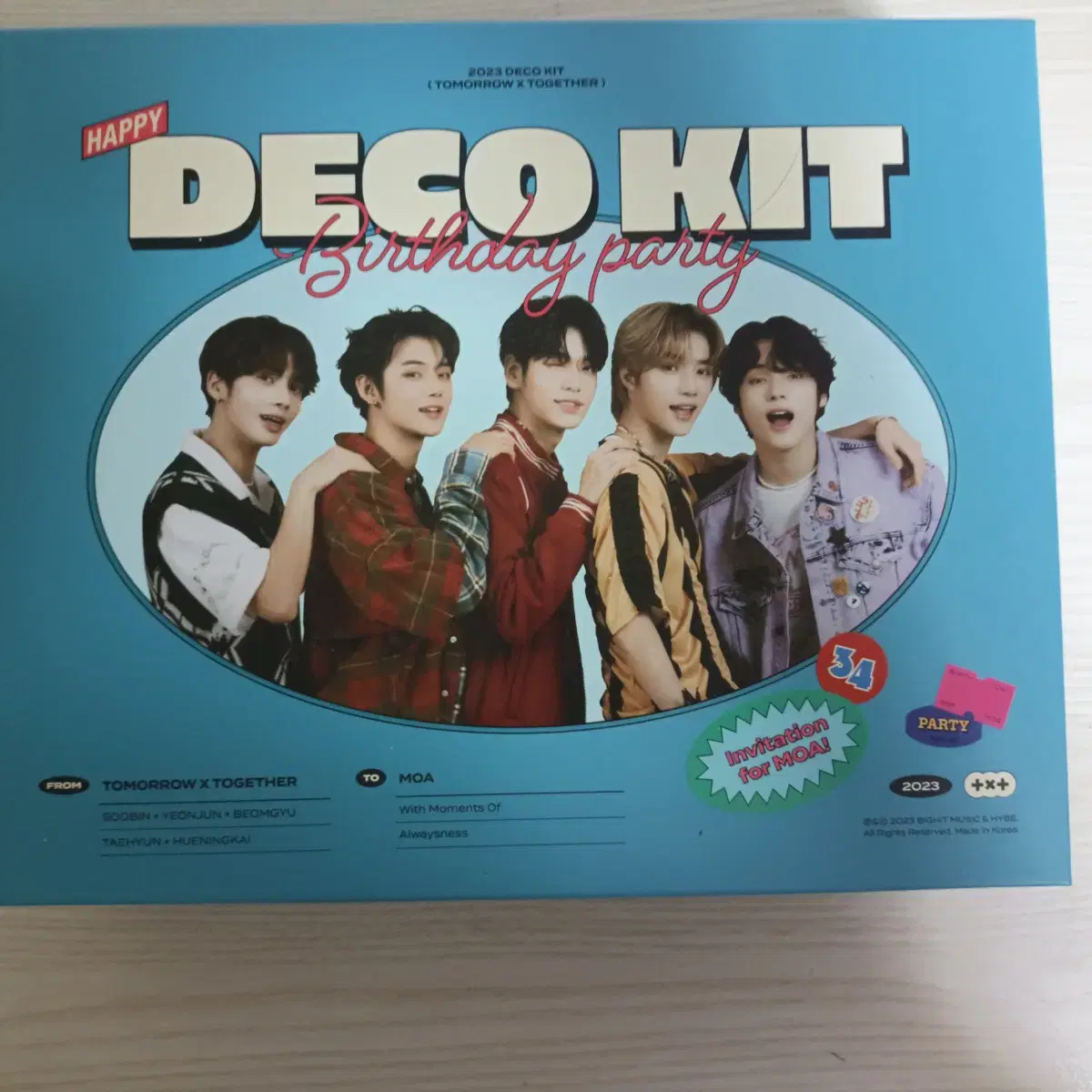 Photocard X) txt 2023 Deco Kit