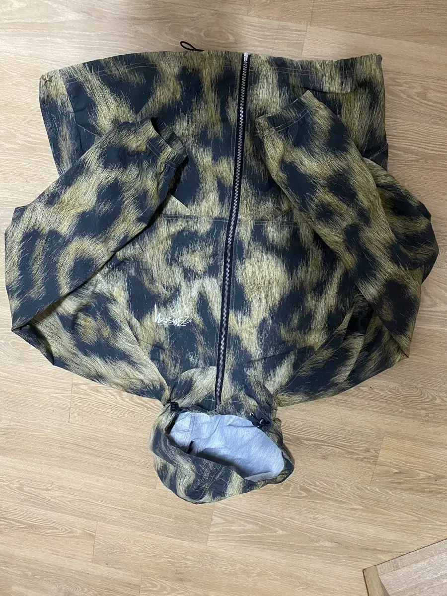 Stussy Fur Print Beach Shell Jacket Brown Hopi