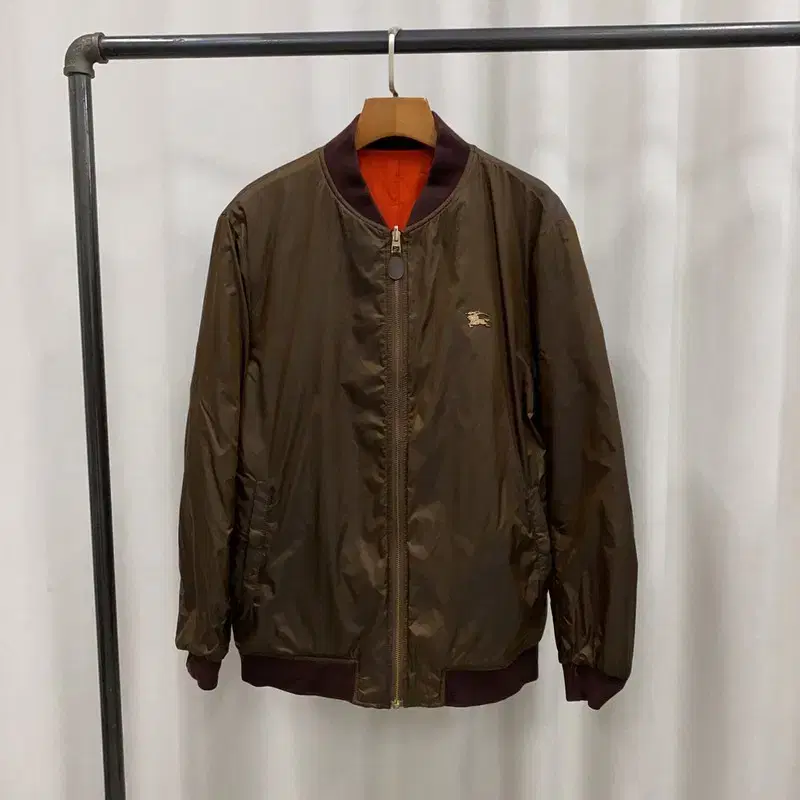 Burberry Brown Reversible Aviator Jacket 100 A07049