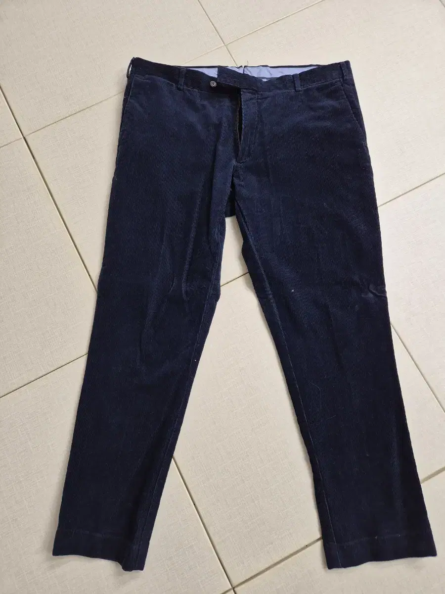 Polo Navy Kyduroy Trousers 36