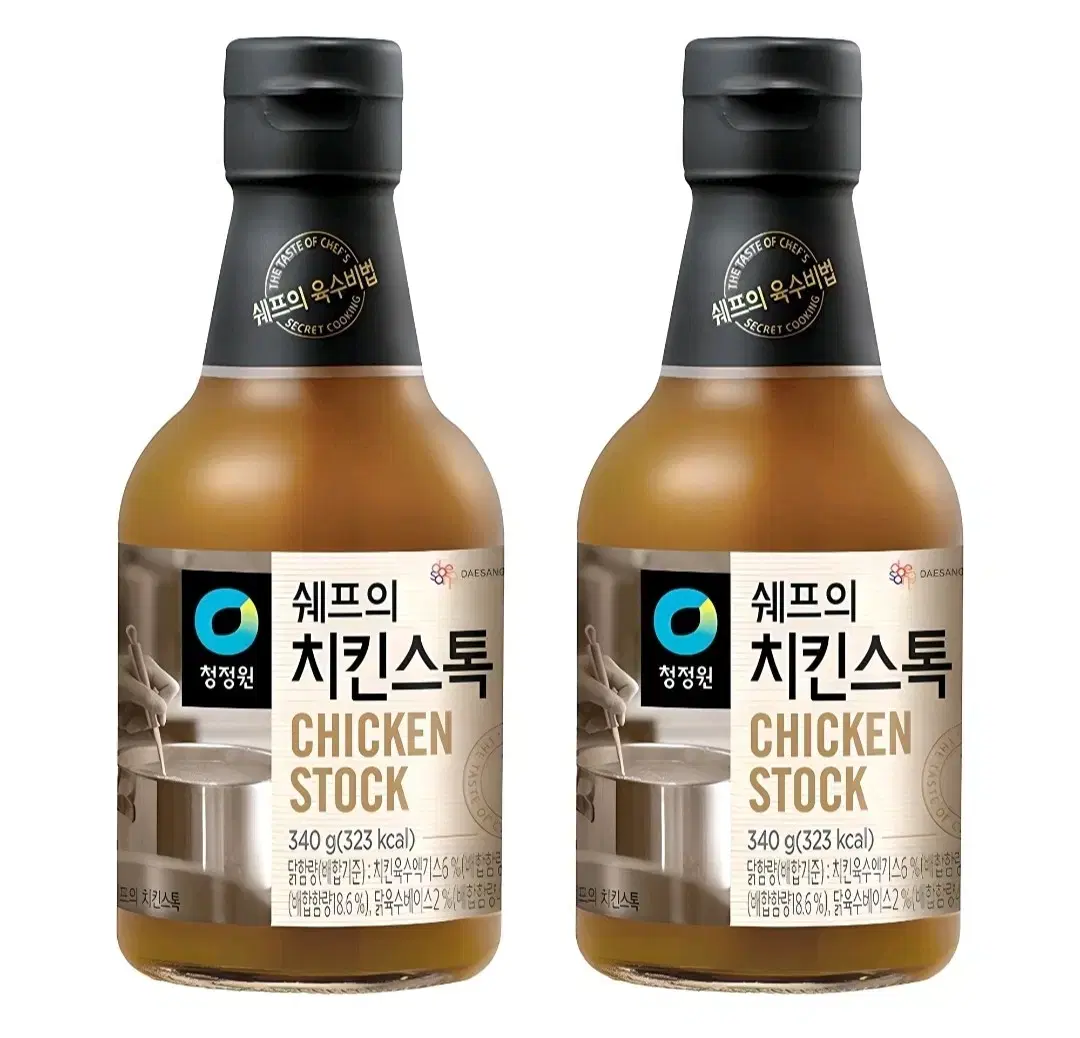 청정원 쉐프의 치킨스톡 340g 2개