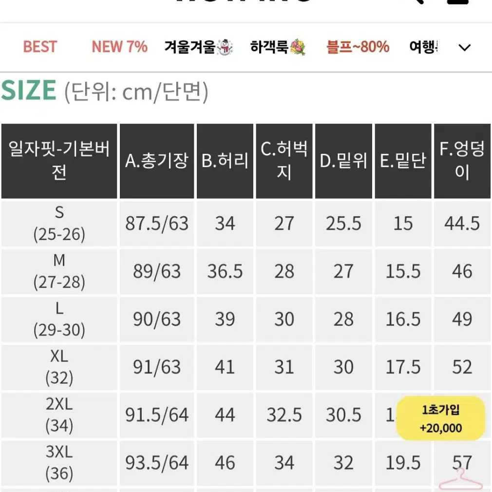 핫핑 슬랙스1위 (네이비/3XL(36))