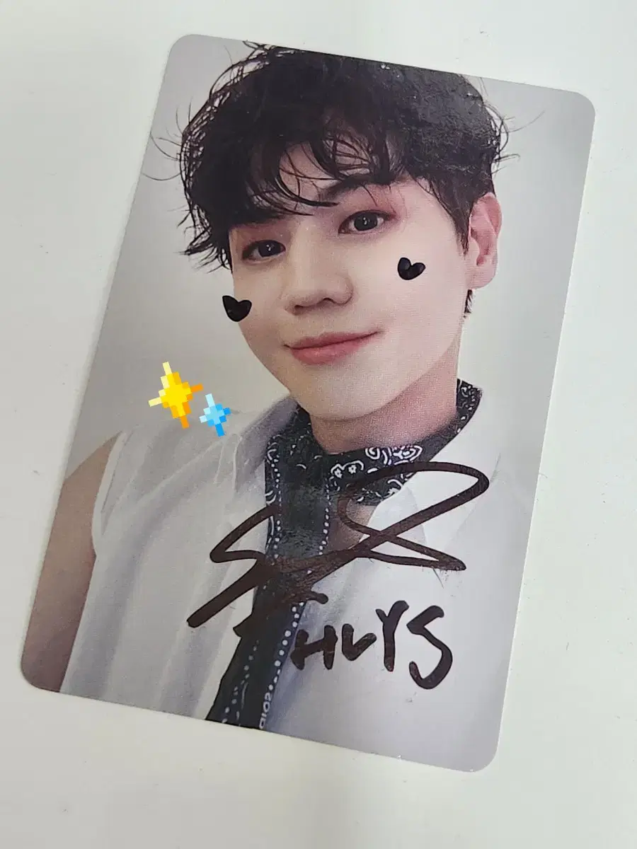 Beast highlight yang yoseob sign doodle photocard