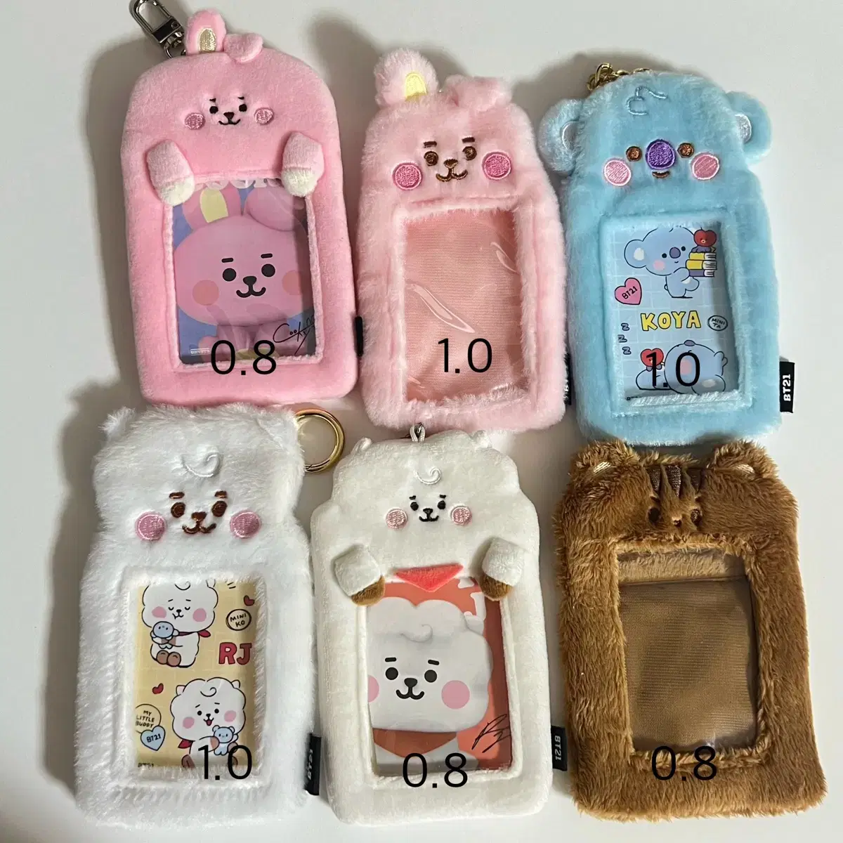 Bangtan BT21 Japan photocard holder Hairholder Yamyamy (Aljay/Cookie/Koya)