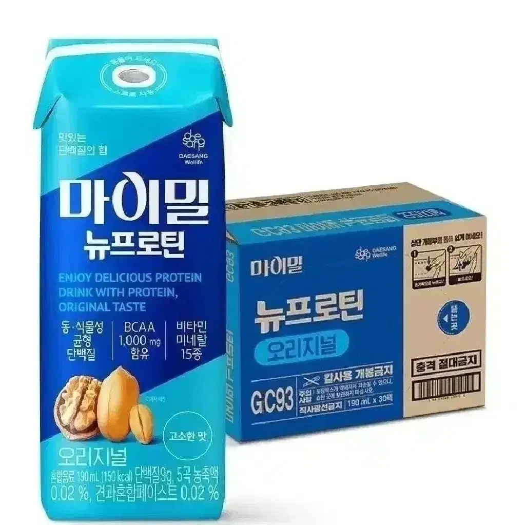 대상 마이밀 뉴프로틴 190ml 30개 단백질음료