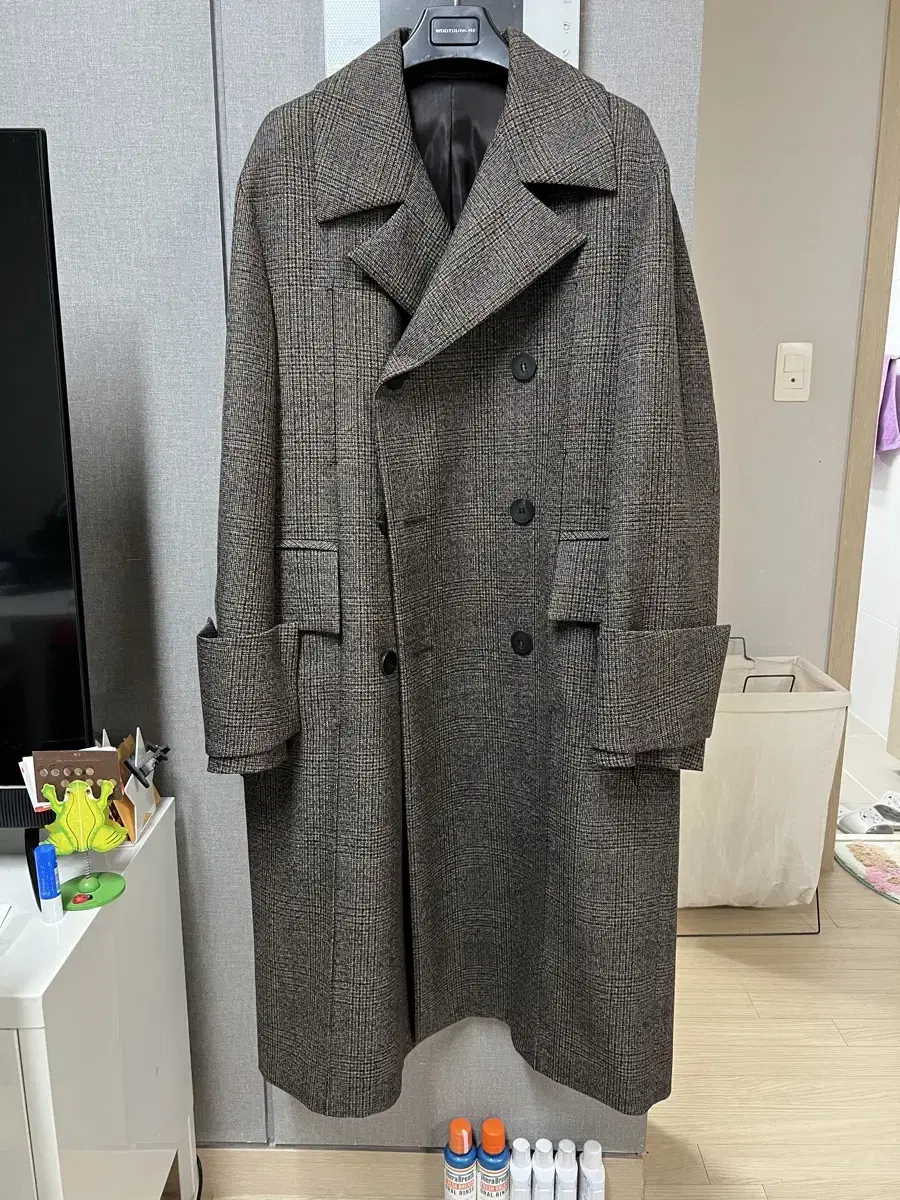 Wooyoungmi 22FW Turn-up Check Coat