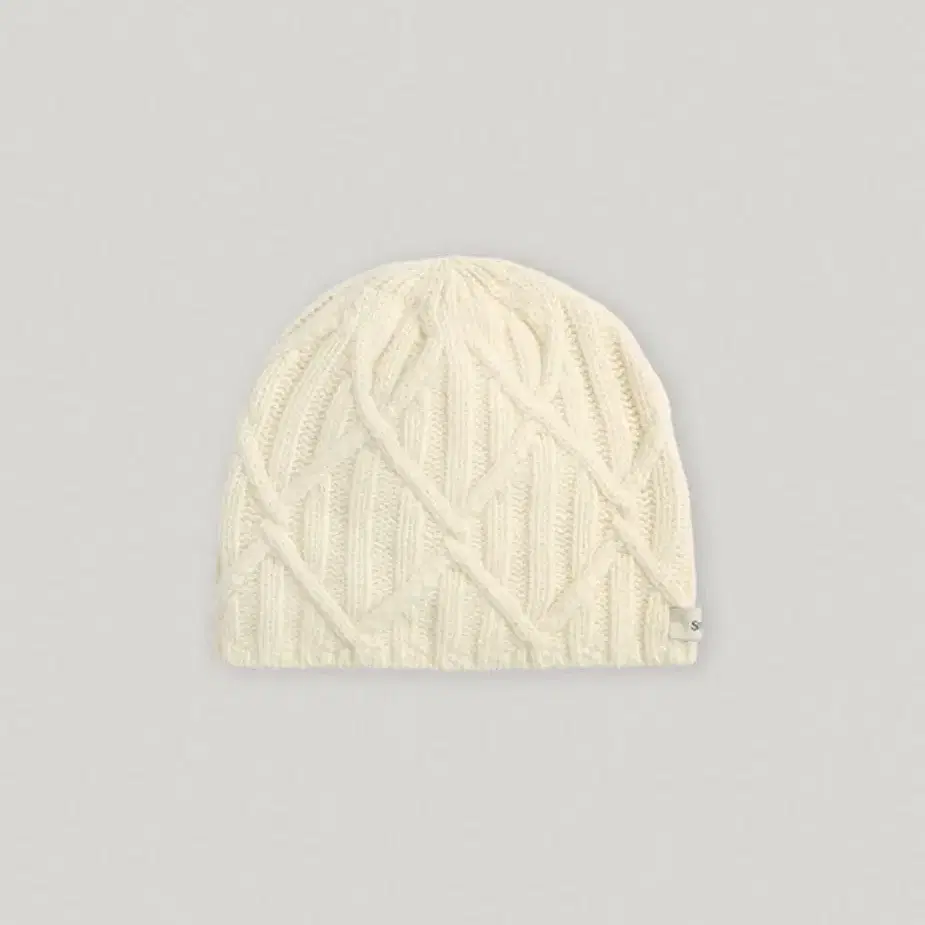 스무스무드 mont blanc knit hat 크림