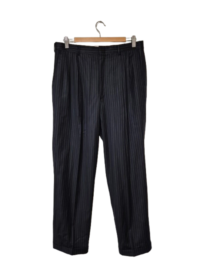 Maestro Genuine Cashmere Men's Striped Formal Trousers34