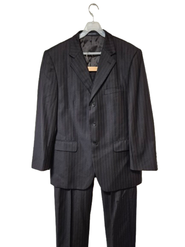 IndianHomme Genuine Men's Striped SuitJacketPantsSet100 34