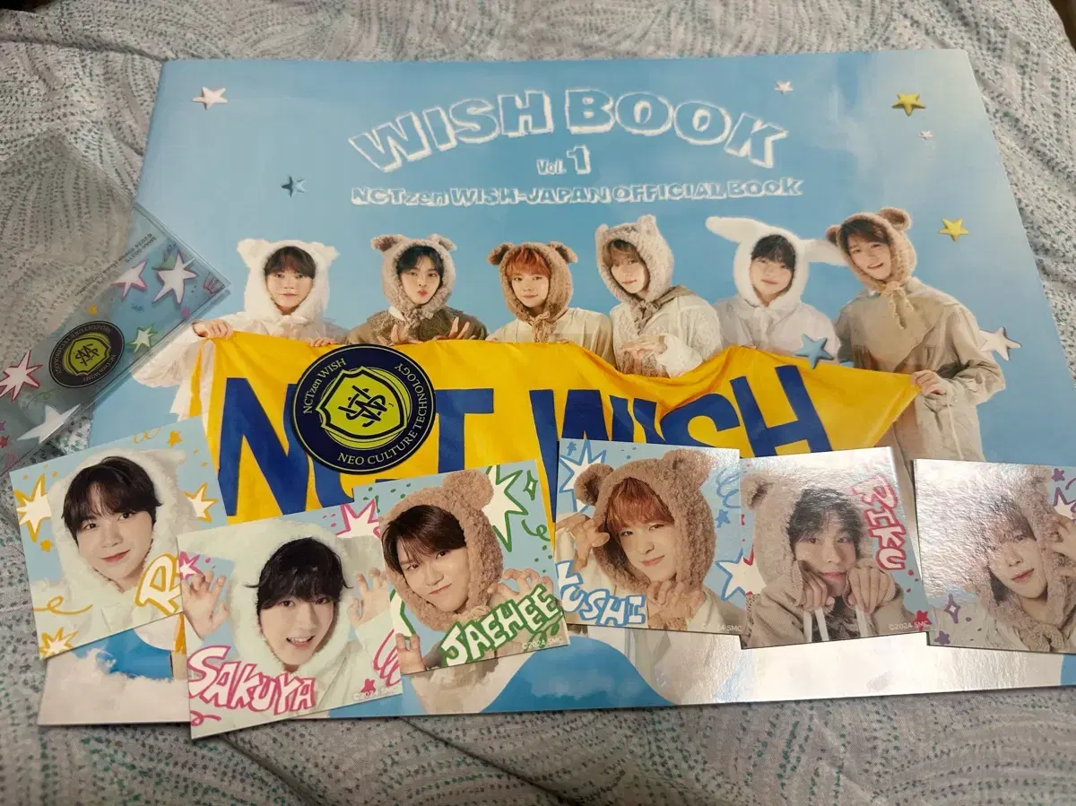 nct wish japan fc wish book official book sticker seal