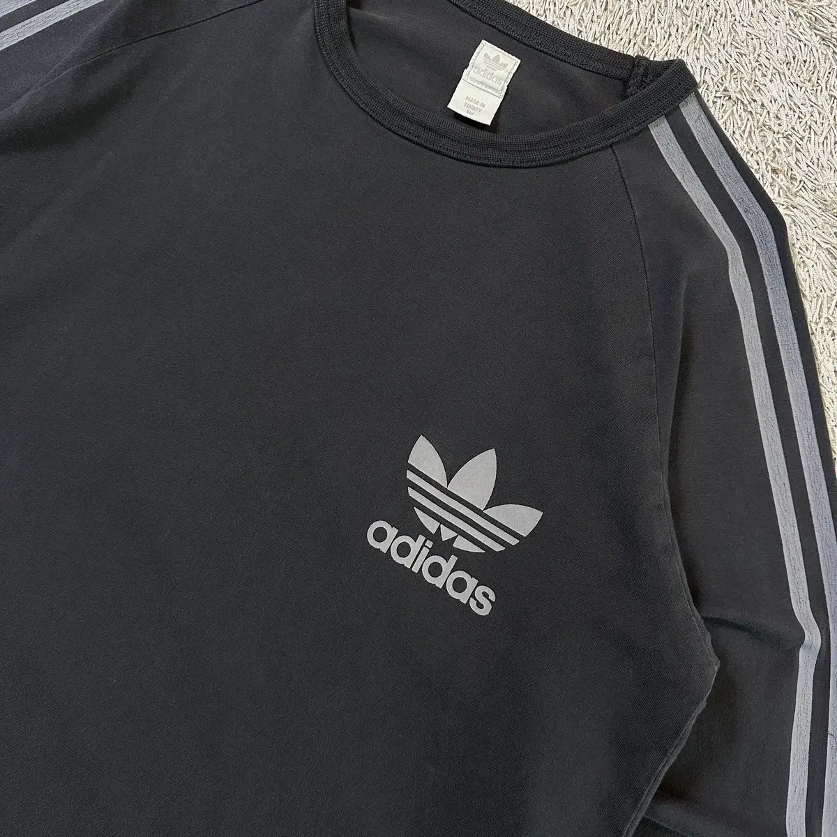 [2XL] 00s 아디다스 ADIDAS 사이드라인 롱슬리브 다크그레이