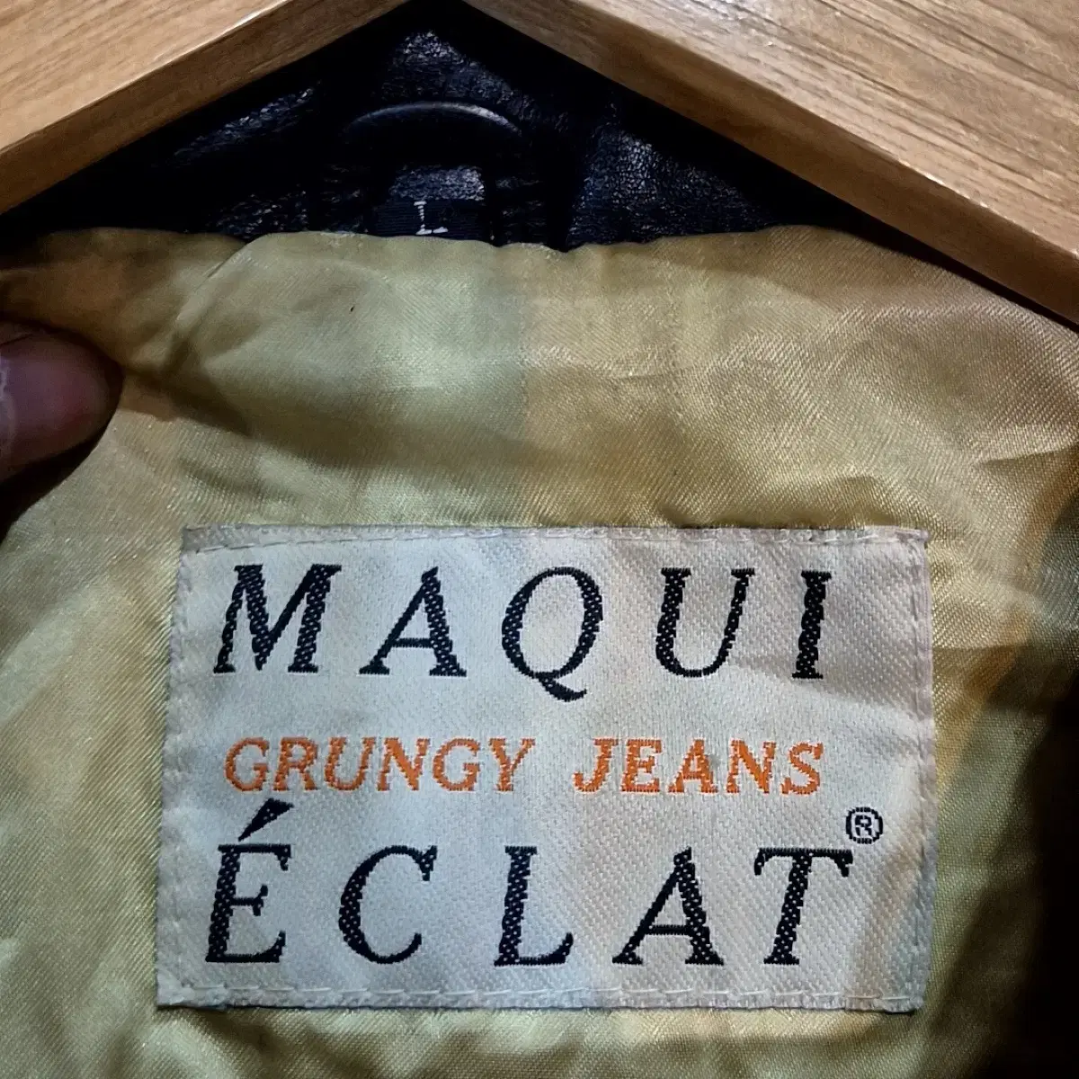 MAQUI ECLAT 가죽 자켓