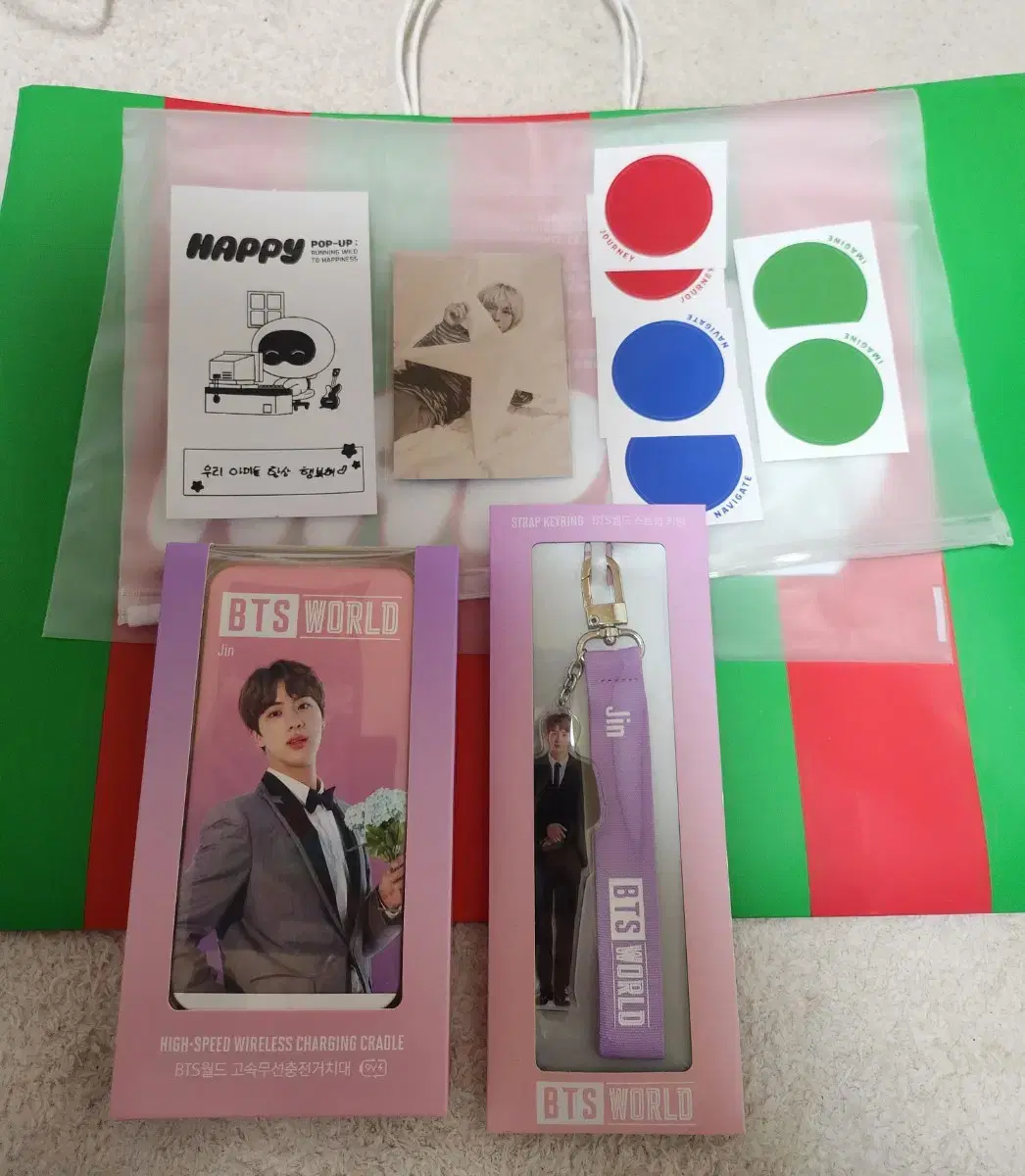 BTS jin Happy pop up pre-order benefit Photocard