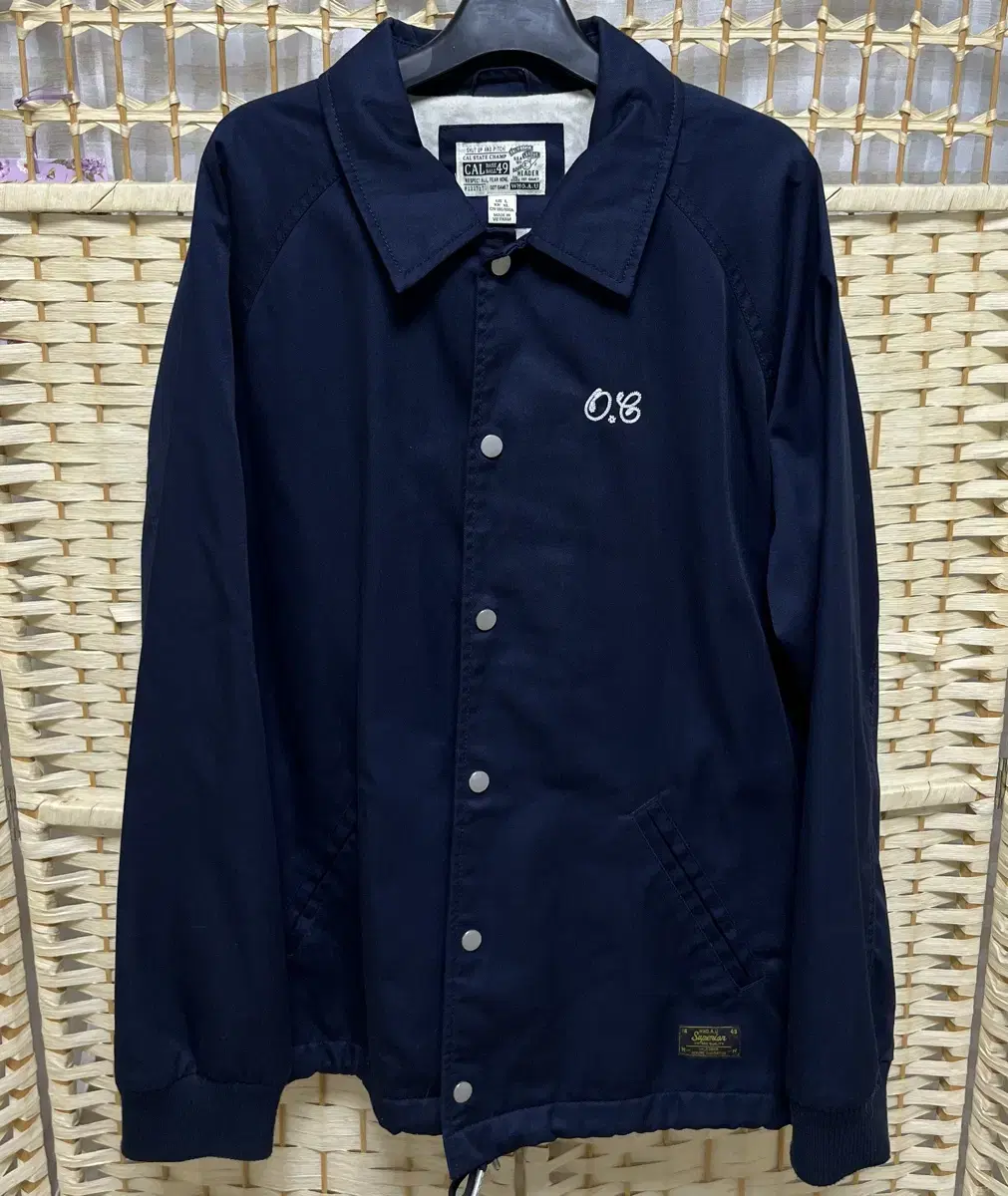 Huay U Cotton Baseball Jacket Jumper Navy XL