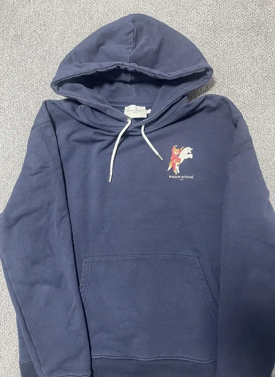 Maison Kitsune Navy Hoodie