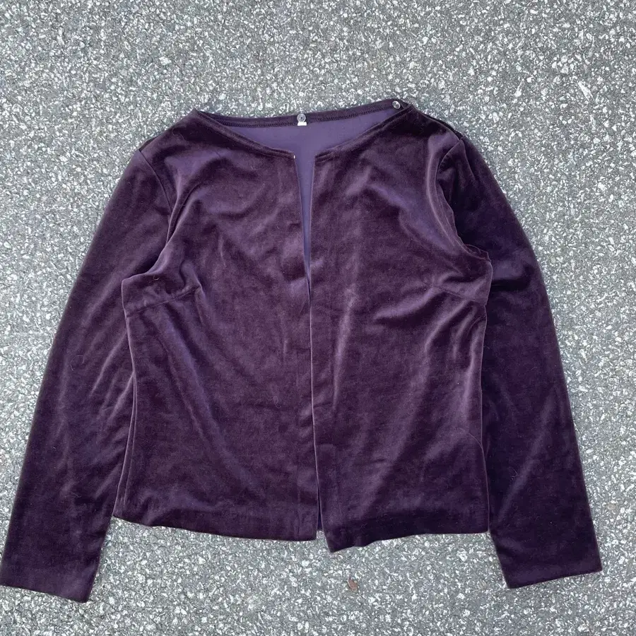 Purple velvet jacket