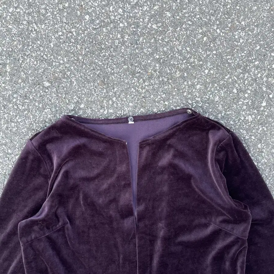 Purple velvet jacket