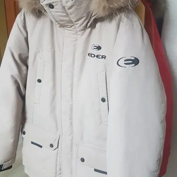 택포 95/100 정품 아이더 EiDER FR 오리털 다운 하프 패딩