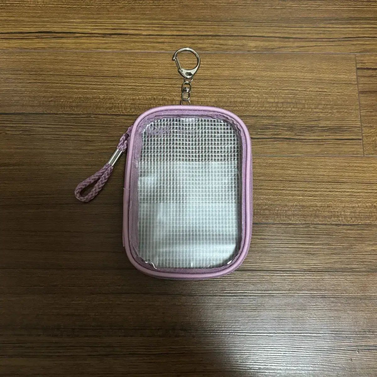 Kept Acrylic Stand Case Goods Storage Clear Pouch Dusty Purple Pink