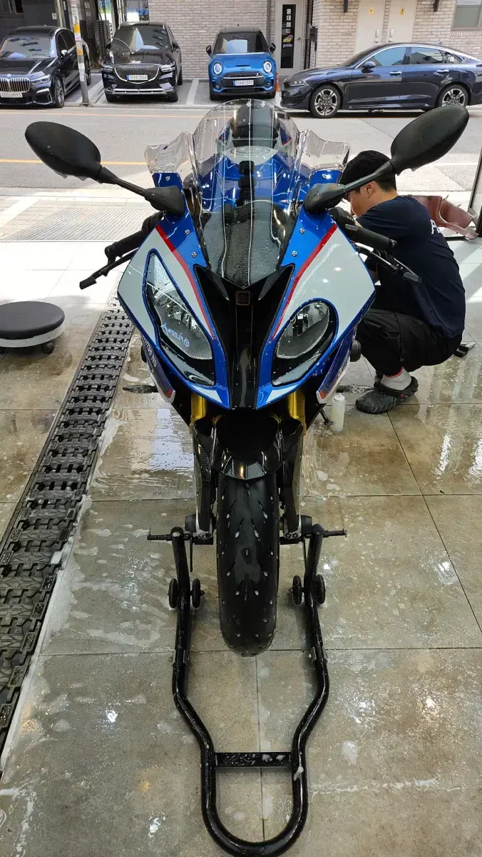 bmw s1000rr 풀튜닝 애로우 슬립온 구변완