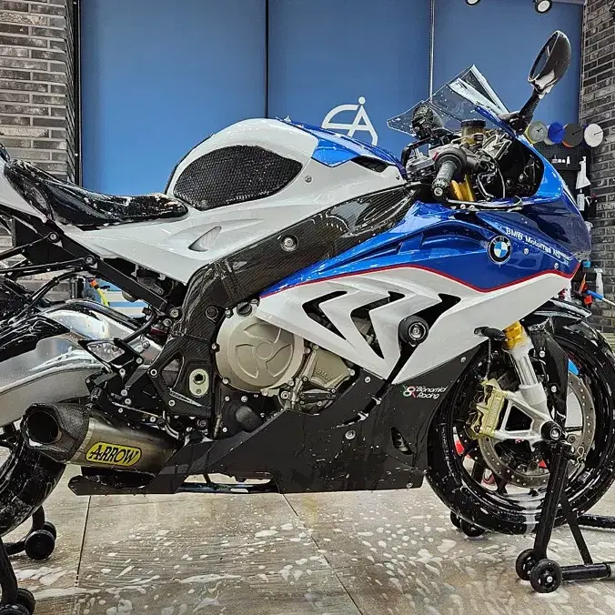 bmw s1000rr 풀튜닝 애로우 슬립온 구변완