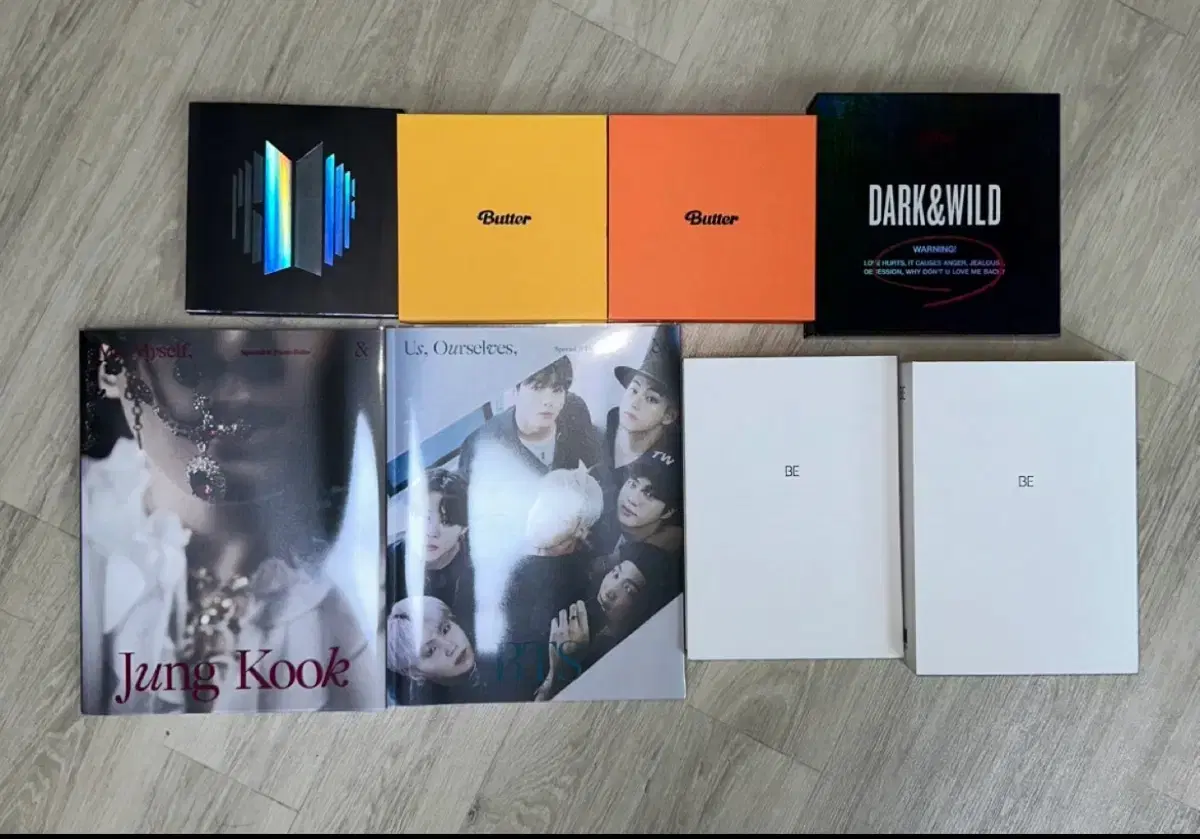 8 unsealed albums by BTS