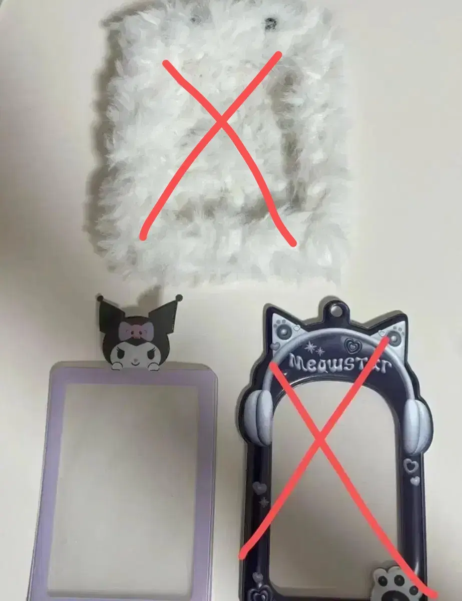 Photocard holder San Rio Kuromi Furry Photocard holder toploader photocard monstax Jumbo The Key World