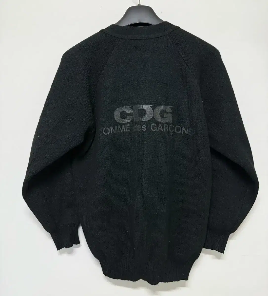 꼼데가르송 CDG 가디건 팝니다. 블랙 XL