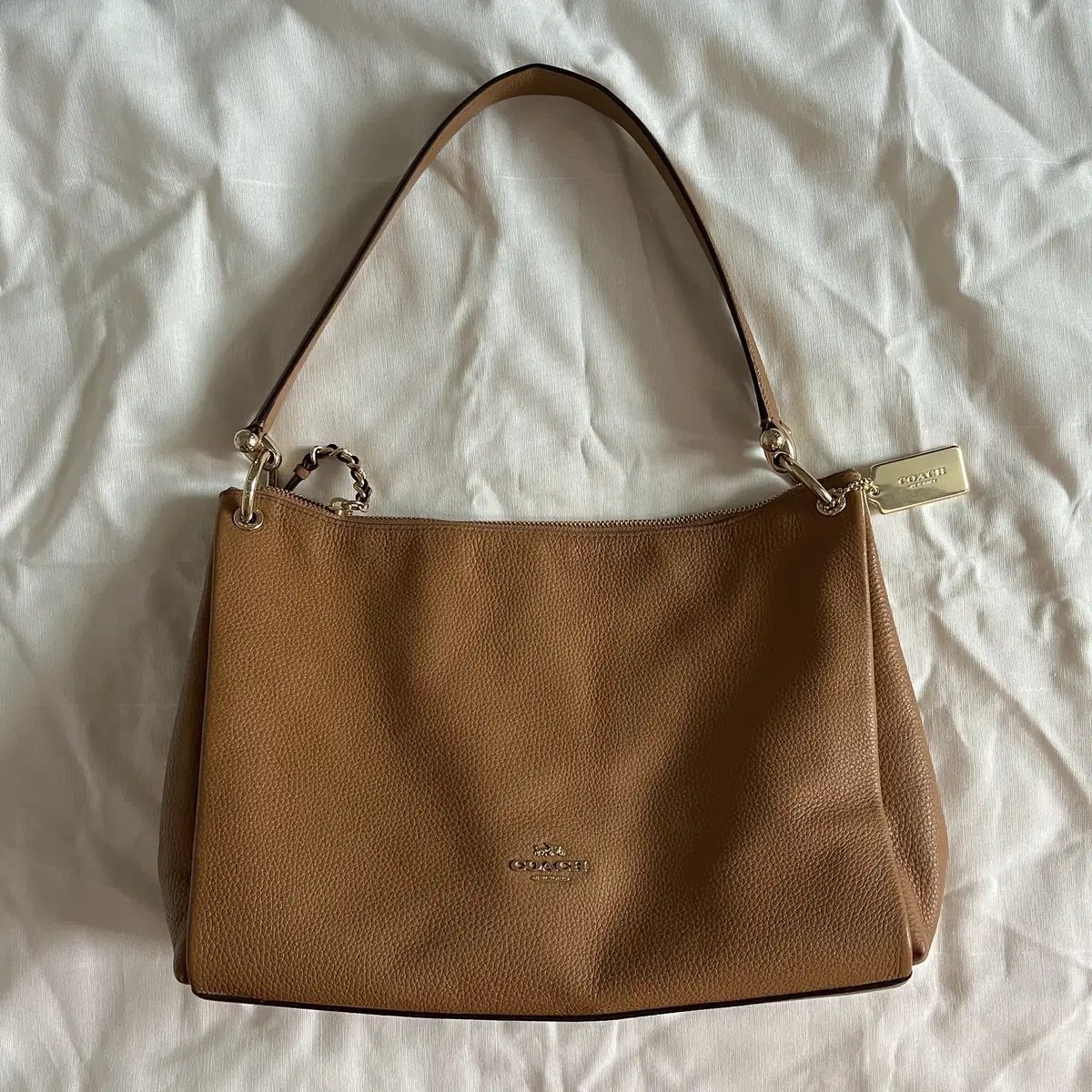 COACH 00's BrownLeather Mia Shoulder Bag