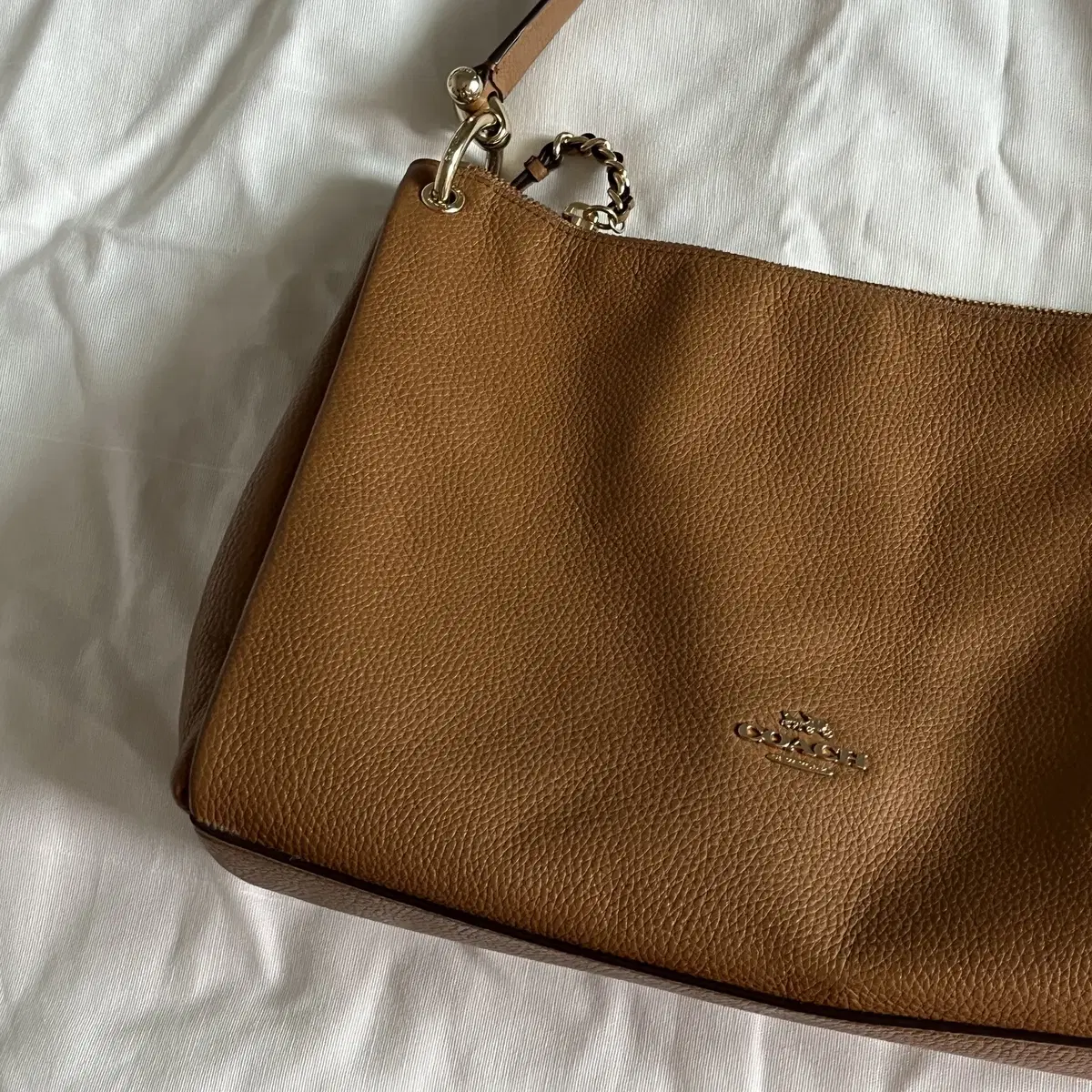 COACH 00's BrownLeather Mia Shoulder Bag