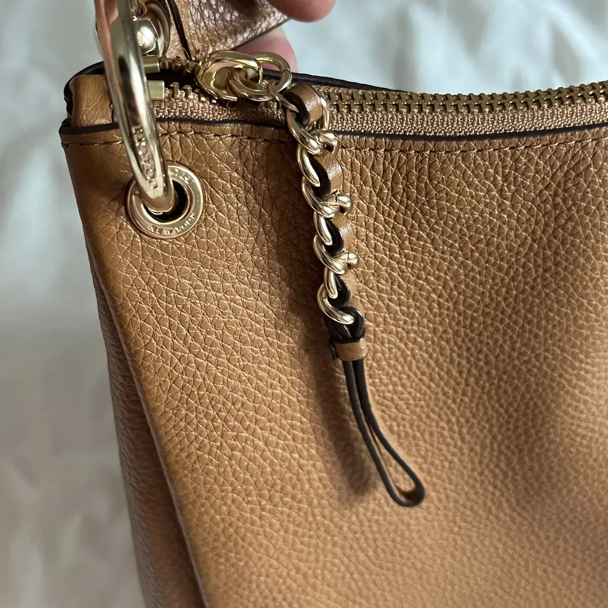 COACH 00's BrownLeather Mia Shoulder Bag